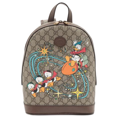 Disney x Gucci Donald Duck Backpack Brown Cloth ref.796884 - Joli Closet