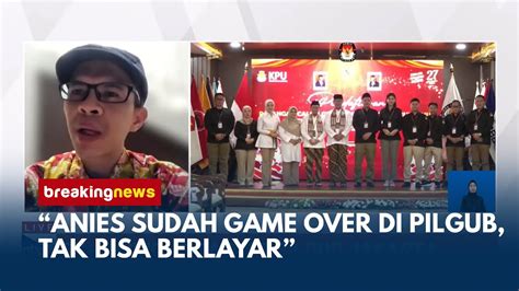 FULL Pram Rano Pilgub Jakarta Pengamat Anies Sudah Game Over Tak