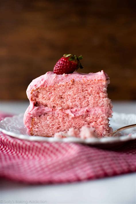 Homemade Strawberry Cake Sallys Baking Addiction