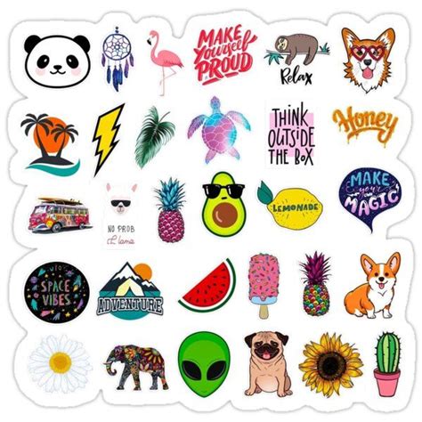 Hydroflask Sticker Pack Sticker For Sale By Caroline Voigt Aesthetic Stickers Hydroflask