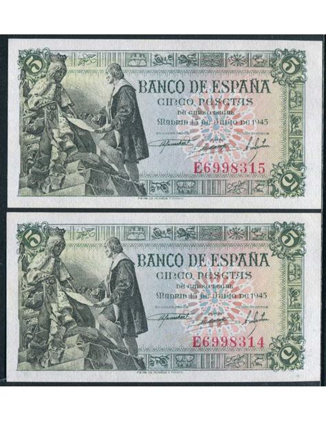 Espa A Billetes Estado Espa Ol N Pa Sc Unc