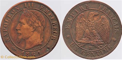 F 103 Second Empire 1 Centime 1861 BB Monnaies Monde