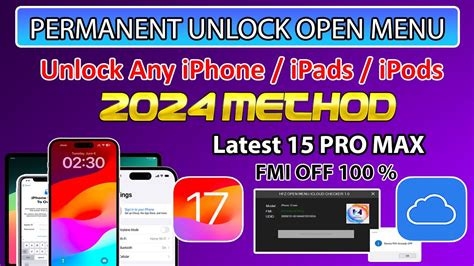 New Permanent Unlock Icloud On Any Iphone Ipad Open Menu Ios