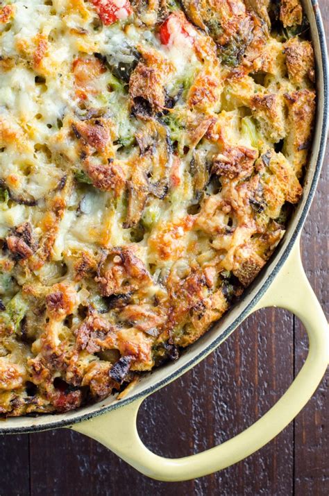 Easy Vegetarian Make Ahead Breakfast Casserole Umami Girl