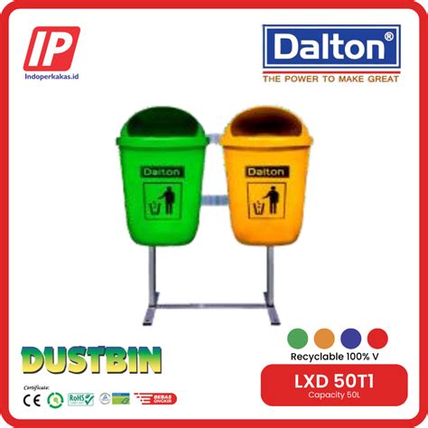 Jual Tempat Sampah Dalton Plastik Hdpe Deret X Liter Set Tiang