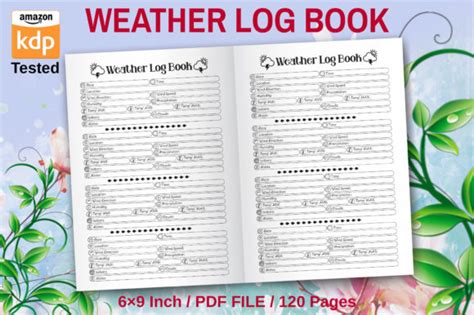 Weather Log Book For KDP Interior Graphic By Graphicyes Creative Fabrica