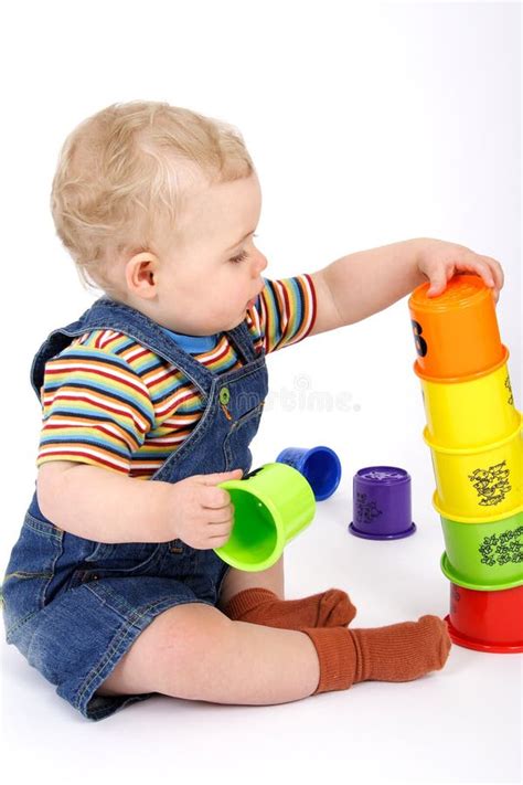 Play Time Stock Photo Image Of Infant Dungarees Play 2379862