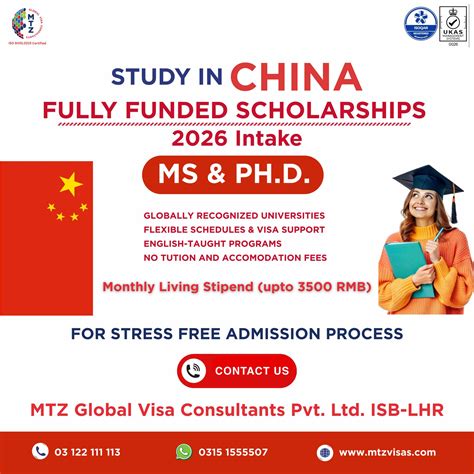 MTZ - 🎓 Plan Your Future with a Fully Funded MS & Ph.D. Scholarship in