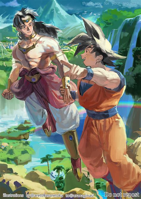 Son Goku And Broly Dragon Ball And 1 More Drawn By Aretokasoretoka