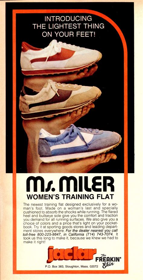 Jaclar Ms Miler Woments Vintage Sneaker Ad The Freakin Ekin