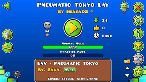 Pneumatic Tokyo Layout Geometry Dash Henry Youtube