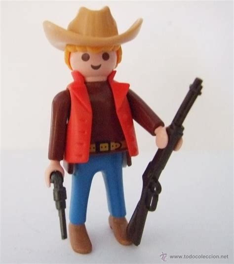 Playmobil Vaquero Cowboy Del Oeste Western Ranchero Juguetes Retro