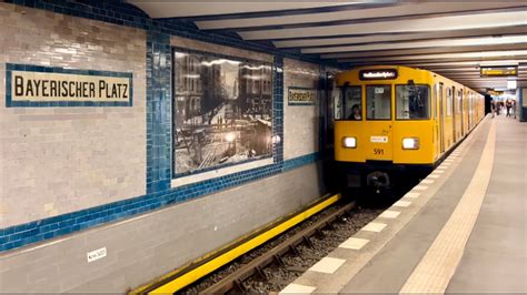 BVG U Bahn Linie 4 Doppeltraktion aus 2 Wagenzügen mach 4 Wagenzug