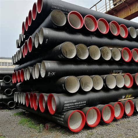 ISO2531 Bitumen Coating Ductile Cast Iron Flanged Pipe For Water Supply