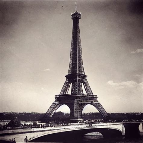 Th Century Photo Of Eiffel Tower Ultra Detailed Midjourney Openart