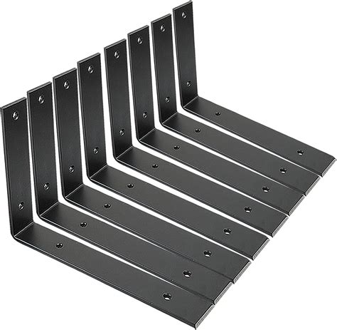 Amazon Pack Heavy Duty Black Metal Shelf Brackets X Inch