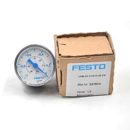 Festo Pressure Gauge Vam V R En Gearwell Cn