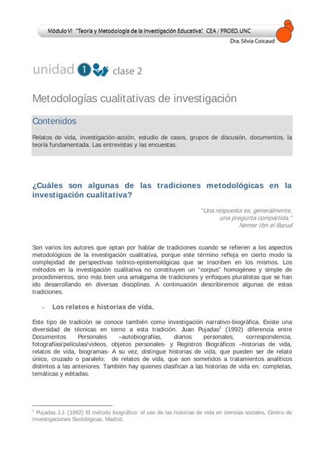 Pdf Metodolog As Cualitativas De Investigaci N Pdf