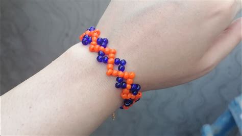 How To Make Beaded Zig Zag Bracelet Simple And Easy For Beginners