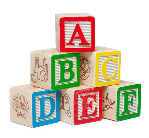 Premium Photo Wooden Alphabet Blocks Isolated On White Background