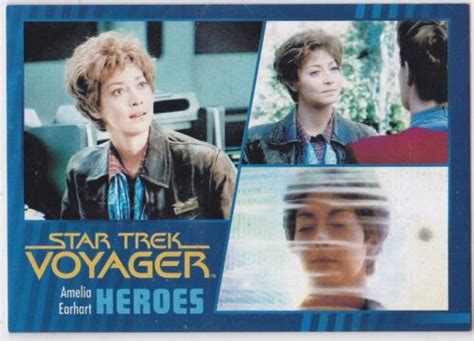 Star Trek Voyager Heroes And Villains Base Set Parallel 16 Amelia Earhart