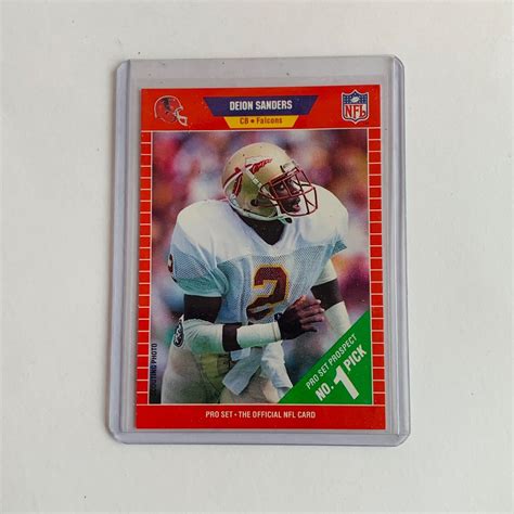 Pro Set Deion Sanders Rc No Pick Nfl Football Card Ebay