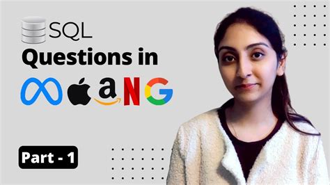 SQL Questions in MAANG Interviews Part - 1 | Data Science Interview ...