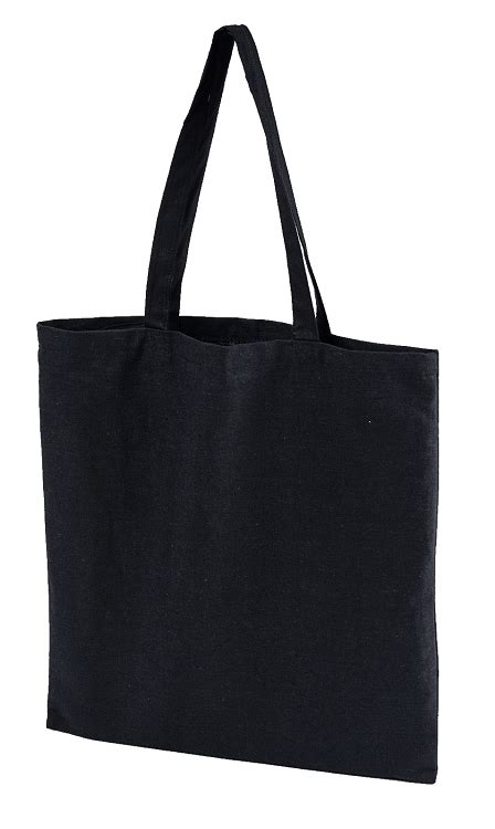 Plain Black Canvas Tote Bag