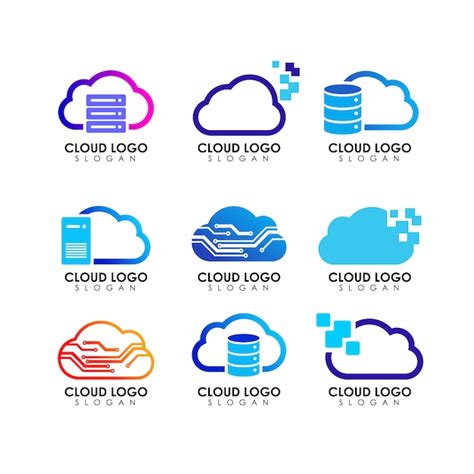 Premium Vector | Cloud logo design template