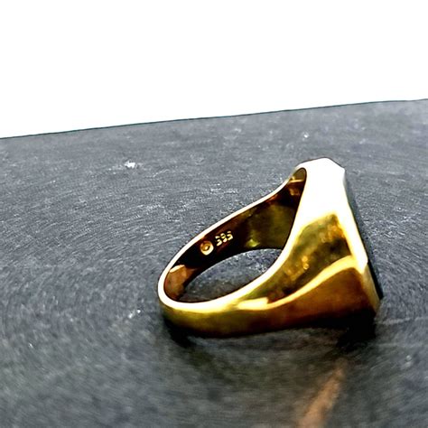 Gold Ring Mit Heliotrop Lagenstein G Ringgr E Sehr Gut