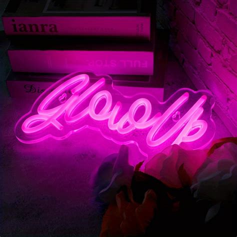 Glow Letter Shape Led Neon Sign Usb Powered Bedroom Room Temu Ireland