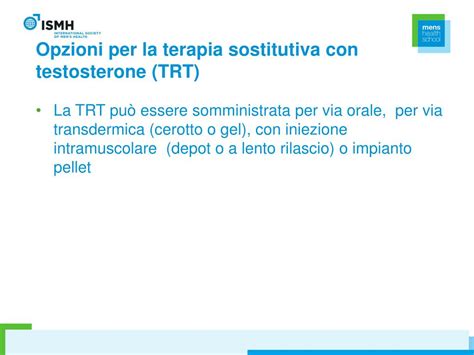 PPT Evidenze Per La Terapia Sostitutiva Con Testosterone TRT