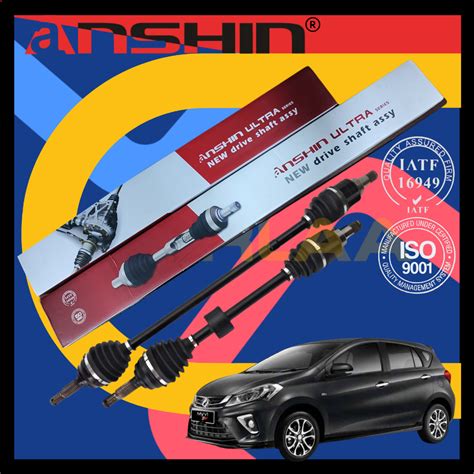 ANSHIN JAPAN DRIVE SHAFT KIRI KANAN 1 3 1 5 2018 2022 MYVI D20N FREE