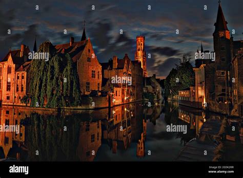 Bruges, medieval buildings Stock Photo - Alamy