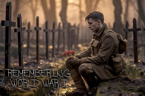 Remembering World War I Courage And Sacrifice Stock Image