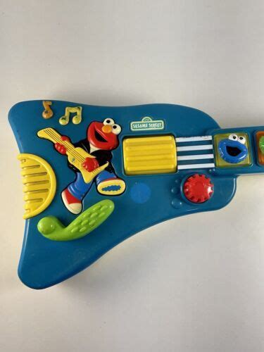 1998 Tyco Sesame Street Elmos Elmo Rock And Roll Guitar Musical Toy