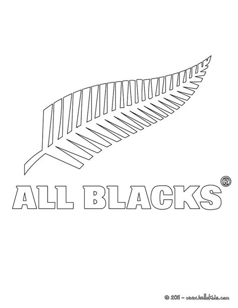 New zealand all blacks rugby team coloring pages - Hellokids.com