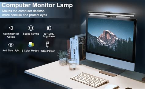 Barre lumineuse de moniteur, Computer Monitor Light Bar, USB lampe de