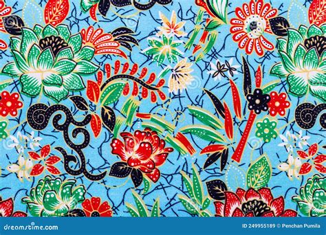 Batik Sarong Pattern Background In Thailand Traditional Batik Sarong