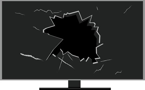 broken tv on white background vector illustration 10705497 Vector Art ...