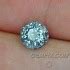 Unheated Blue Green Montana Sapphire Round Roulette Cut Cts