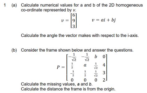 Solved A Calculate Numerical Values For A And B Of The D Chegg