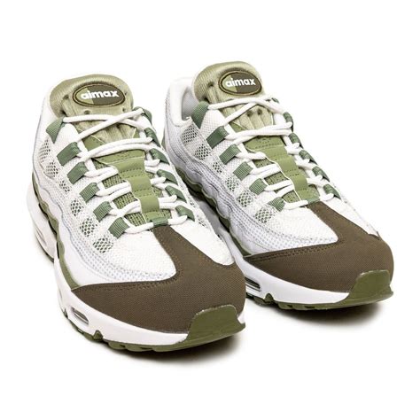 nike men air max 95 white oil green medium olive