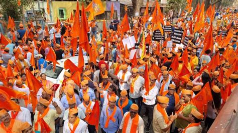 Maharashtra Mumbai Hindu Jan Aakrosh Morcha Begins In Mumbai Hindu