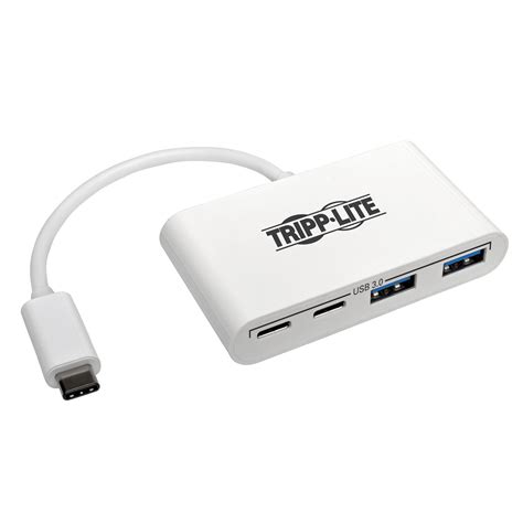 Tripp Lite 4 Port Hub With 2 X Usb A And 2 X Usb C White