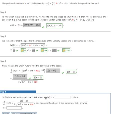 Solved The Position Function Of A Particle Is Given By R T