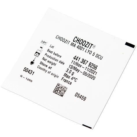 Закваска CHOOZIT MA 4001 LYO 5 DCU - Saksavorst