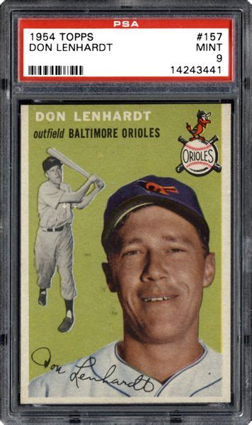 1954 Topps Don Lenhardt Psa Cardfacts®