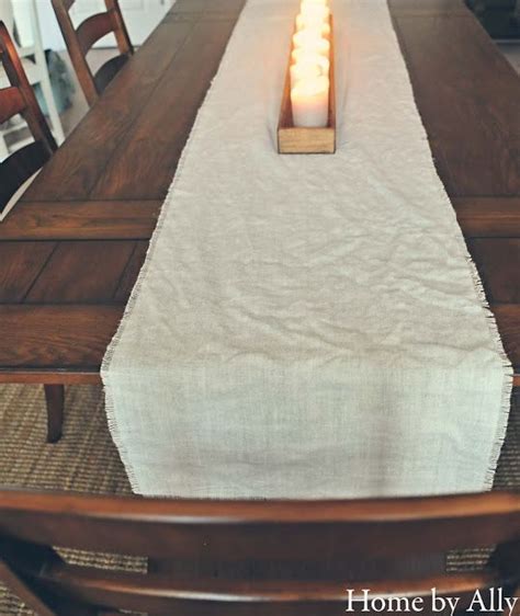 No Sew Burlap Table Runner Burlap Table Runners Table Runners