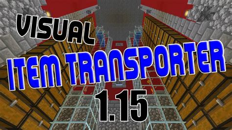 Minecraft Item Transport System 1 15 See Your Items Move YouTube